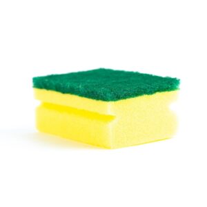 ESPONJA ACANALADA 6.5X9X4 CMS COLOR AMARILLO/VERDE