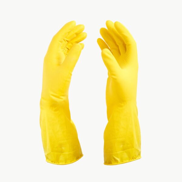 GUANTES DE LATEX TEDDY TALLA L COLOR AMARILLO - Imagen 2